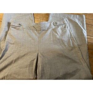 Chicos Brigitte Wide Leg 3R Women 16R Slimming Smokey Taupe Going Out Size 16